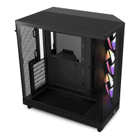 NZXT H6 Flow RGB Compact Dual-Chamber Mid-Tower  Black